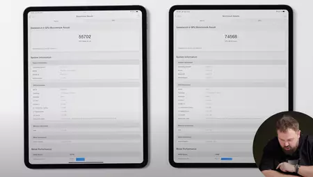 iPad Pro M4 (izquierda) y iPad Pro M5 (derecha)