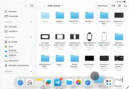 Carpeta Dock Ipad Poner