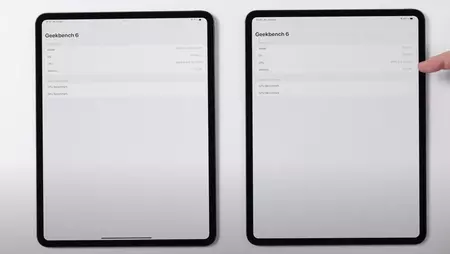 iPad Pro M4 (izquierda) y iPad Pro M5 (derecha)