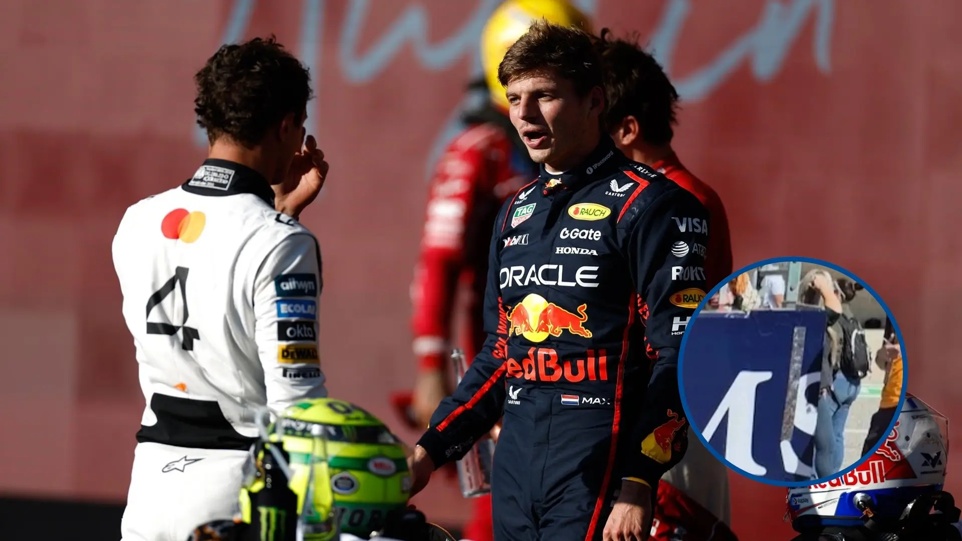 Vuelve la guerra psicológica a la F1: Red Bull, sancionado con 50.000 euros por intentar molestar a Norris en la salida de Austin