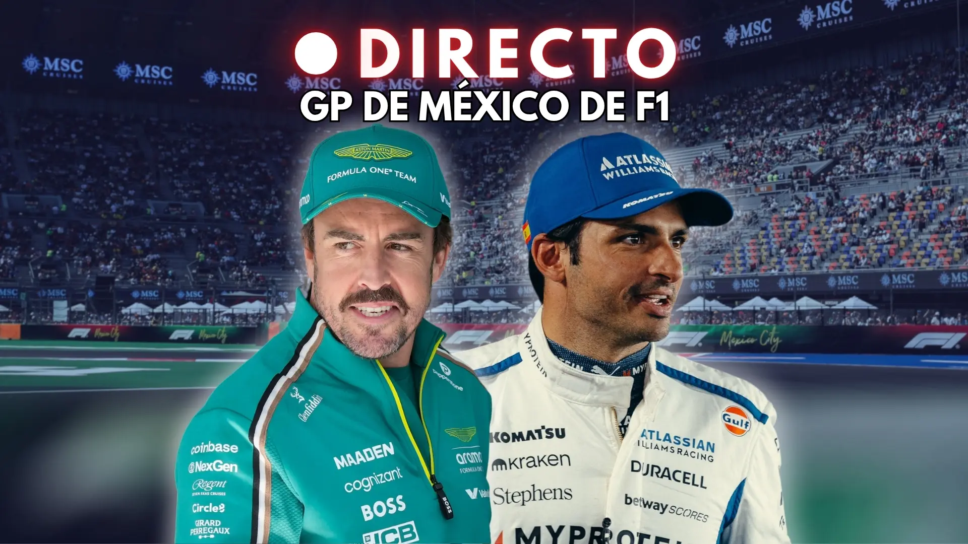GP de México de F1, en directo | Última hora de la clasificación de Fernando Alonso y Carlos Sainz