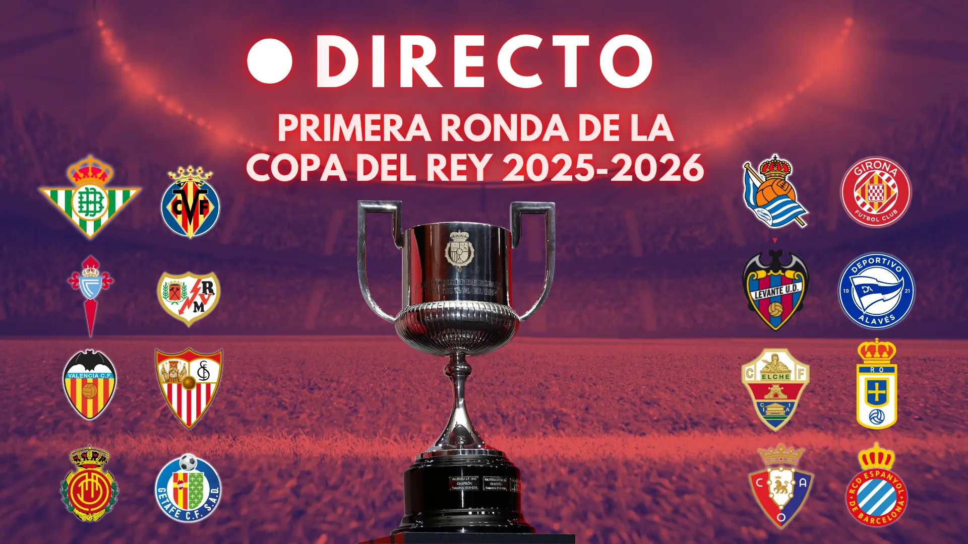 Primera ronda de la Copa del Rey, en directo: marcador, goles y última hora de todos los partidos