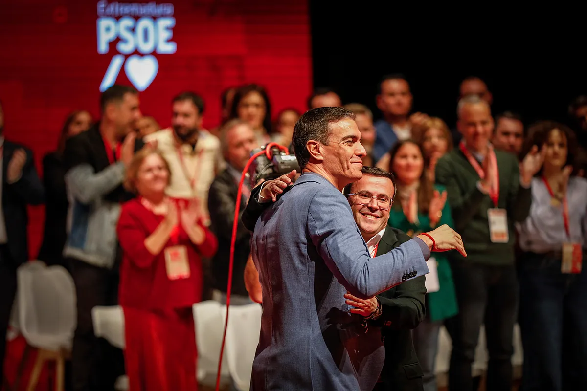 Pedro Sánchez suspende el mitin en Extremadura en plena tormenta por el vídeo sobre la idoneidad de Gallardo como candidato