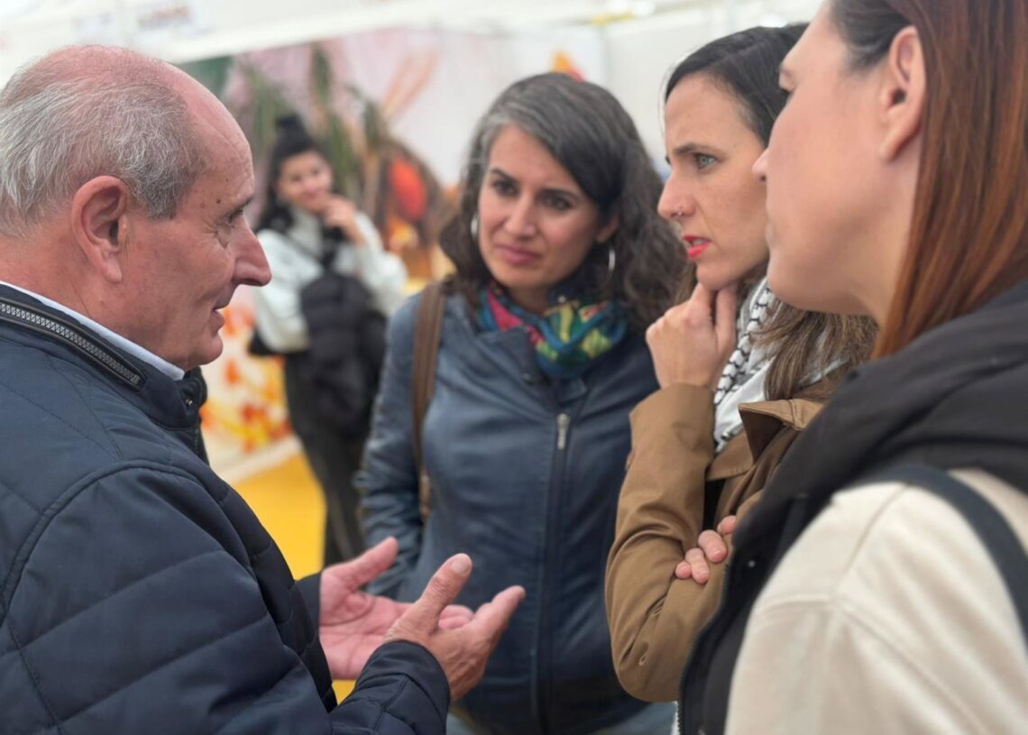 Ione Belarra, este sábado, en Cáceres.