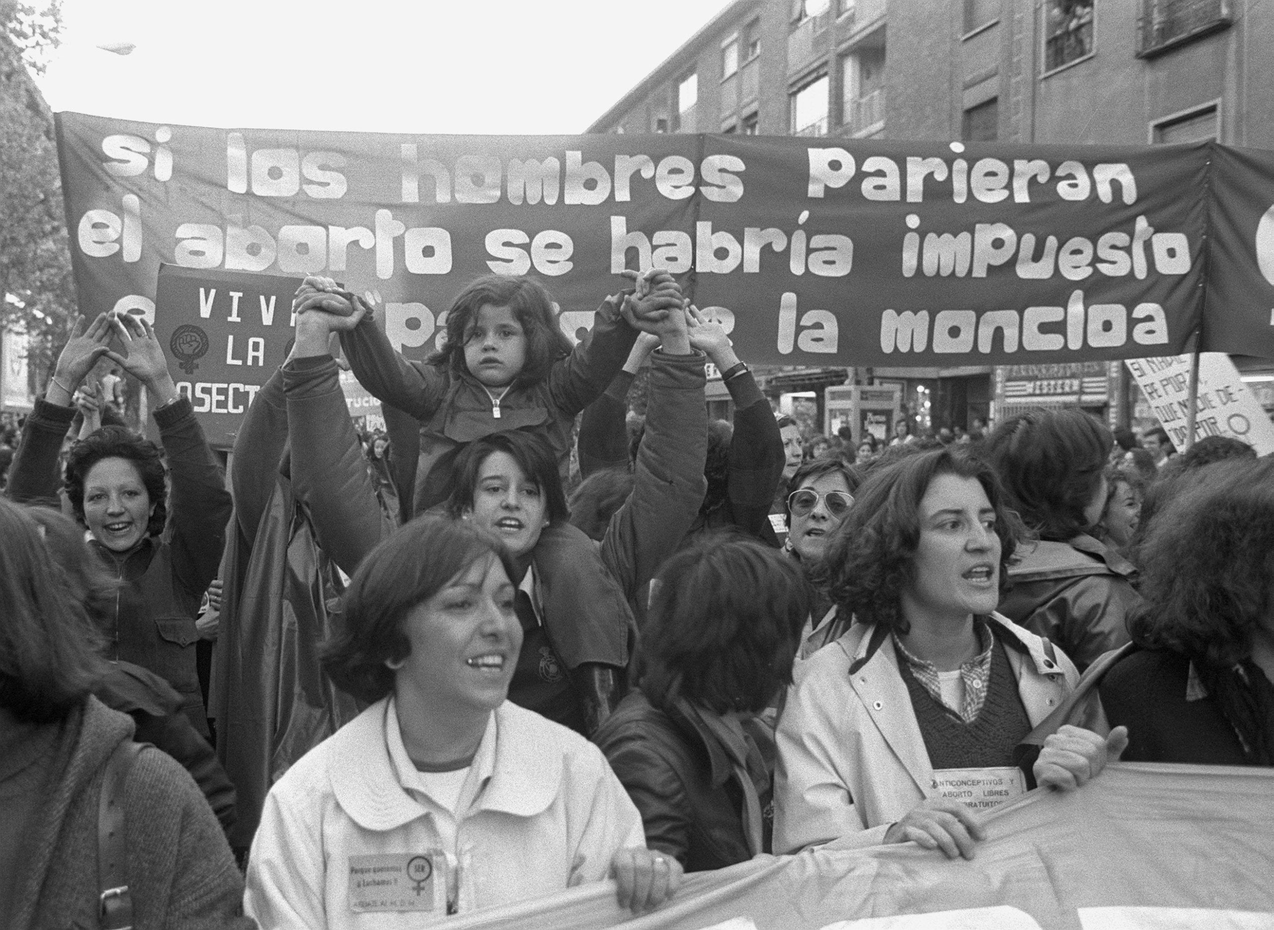 Manifestación a favor del aborto el 4 de mayo de 1978.