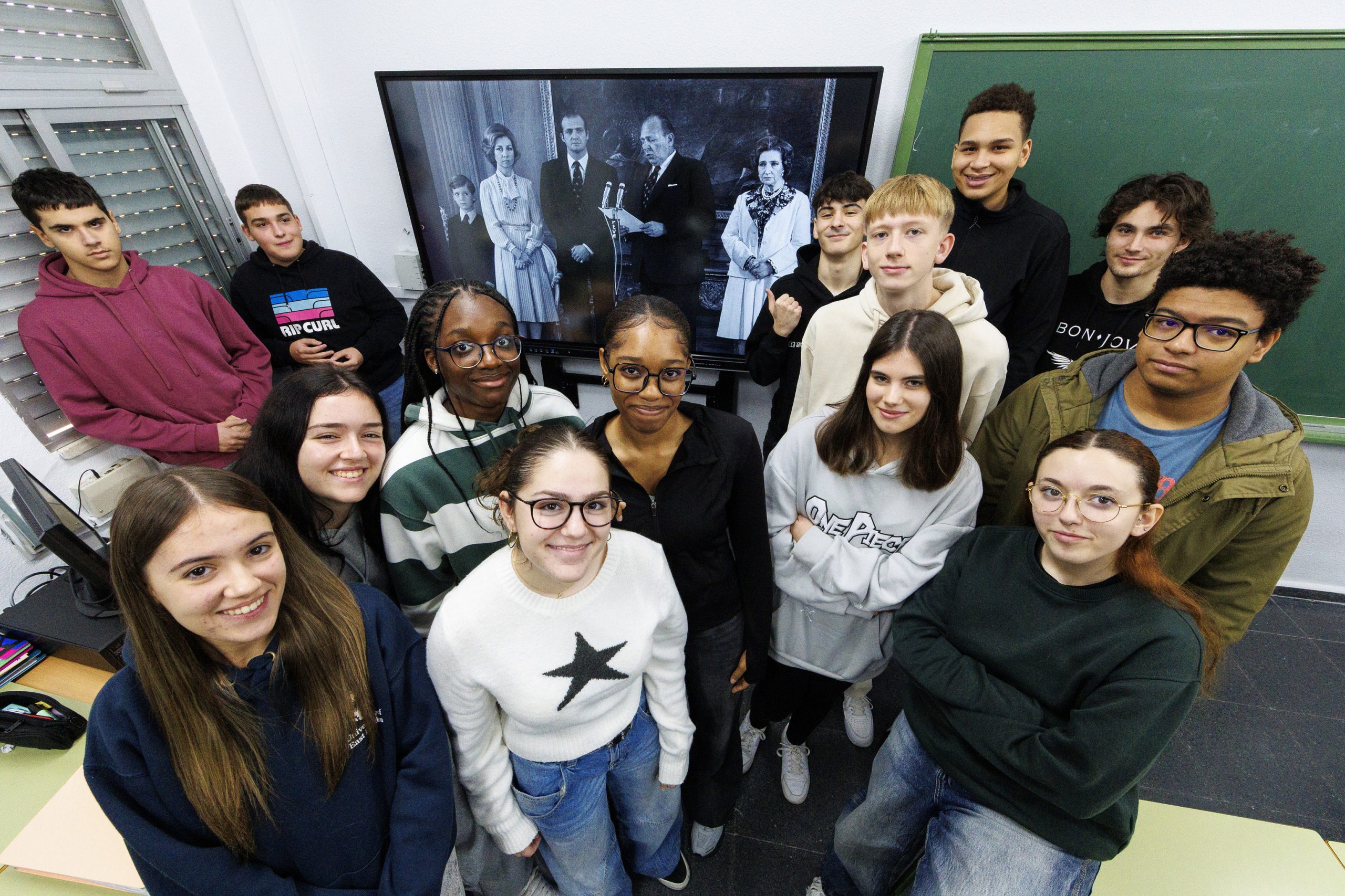 Alumnos de 2º de Bachillerato del instituto José Luis López Aranguren de Fuenlabrada.