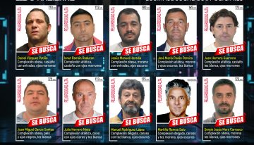 Un profesor que abusó de una alumna, jefes del 'narco' y condenados por asesinato, entre los 10 más buscados por la Policía
