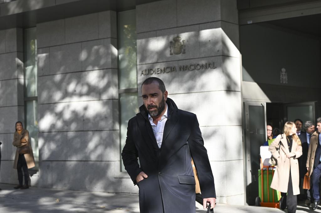 Víctor de Aldama abandona la Audiencia Nacional tras prestar declaración el jueves.