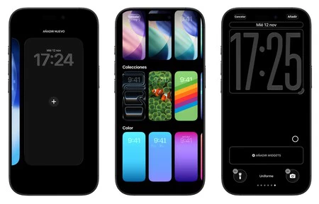 El propio iOS nos deja elegir un fondo de pantalla negro