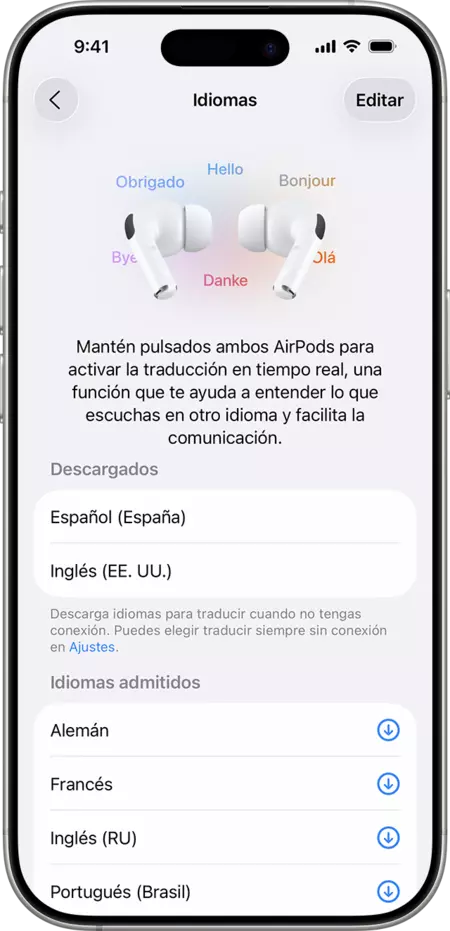 Ios 26 Iphone 16 Pro Settings Airpods Translation Languages Downloaded