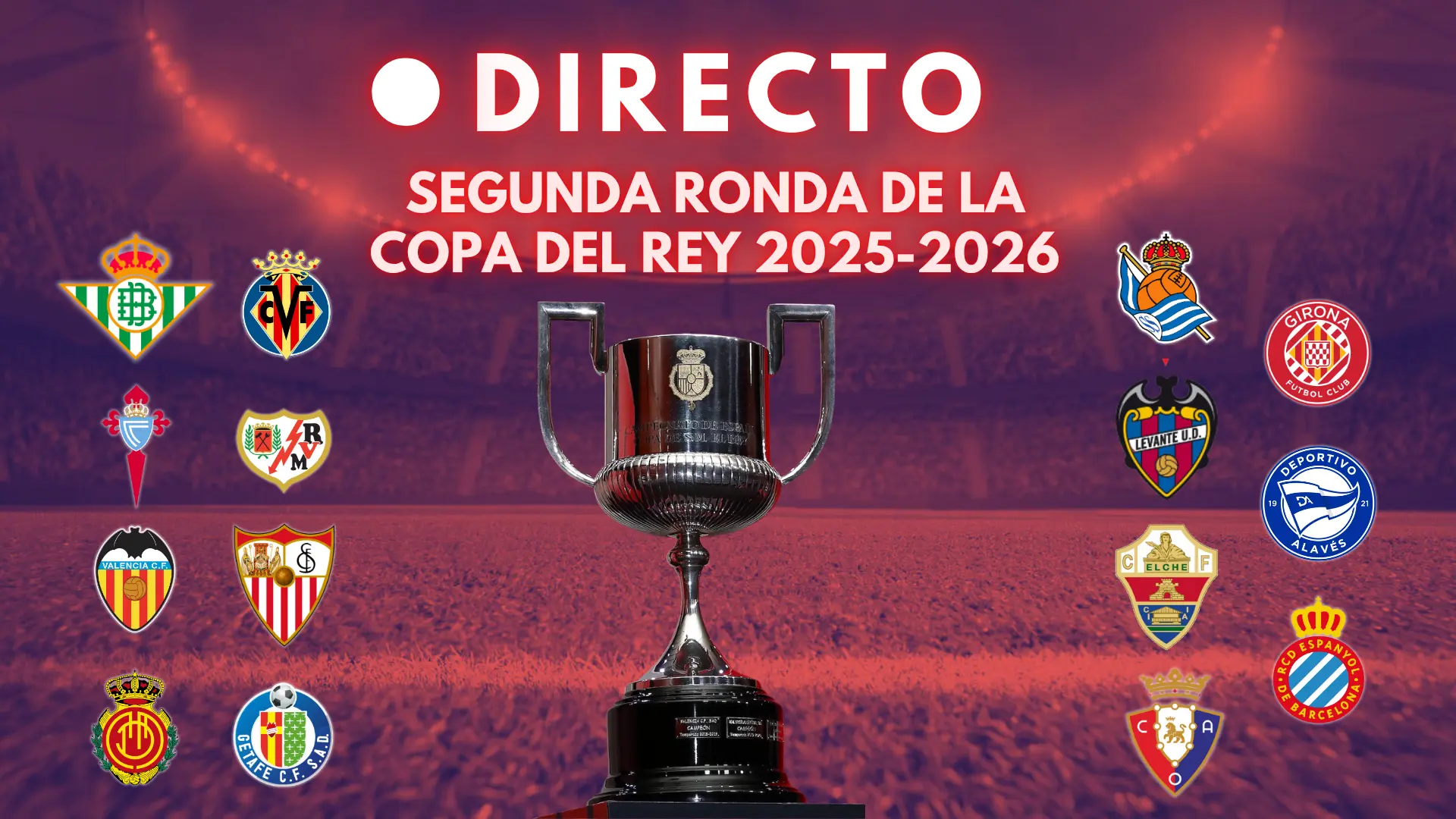 Sorteo de la Copa del Rey, hoy en directo: cruces de la segunda ronda, reacciones y última hora