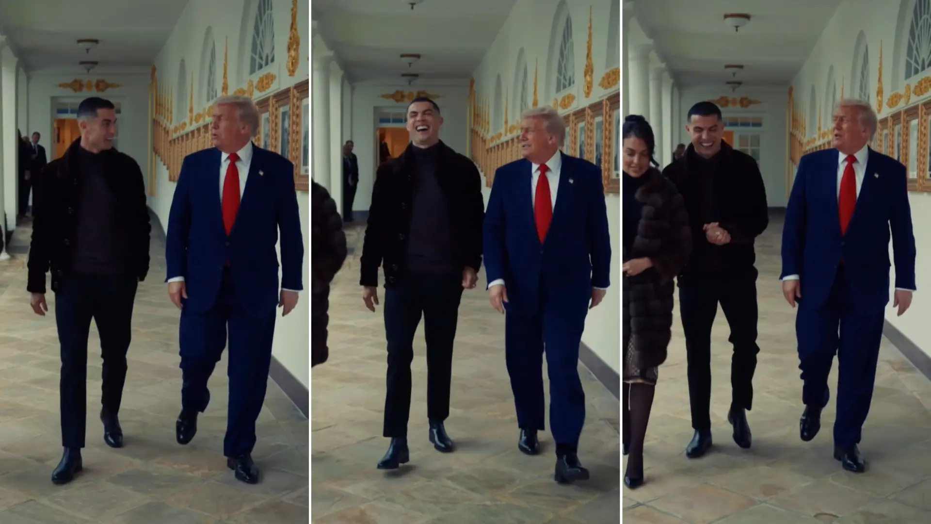 El 'colegueo' de Cristiano Ronaldo con Donald Trump durante su visita a la Casa Blanca: «Mi hijo ahora me respeta un poco más»