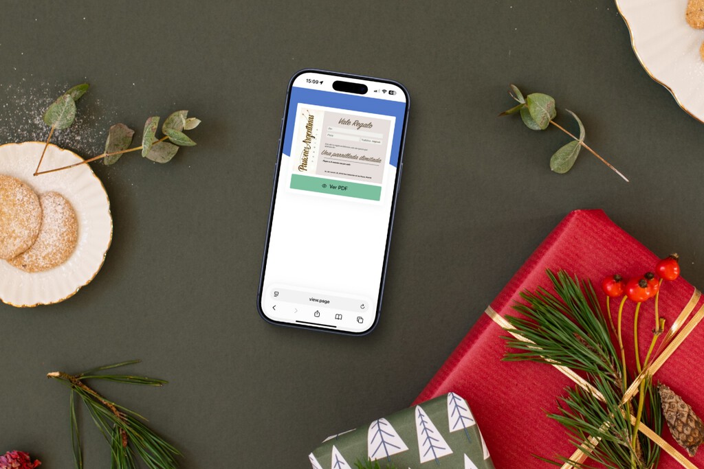 Quiero regalar una cena especial por Reyes. Así lo he montado con mi Mac, iPhone y un PDF 