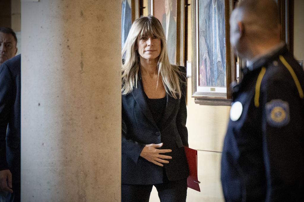 Begoña Gómez, en la comisión de investigación de la Asamblea de Madrid, en noviembre de 2024.