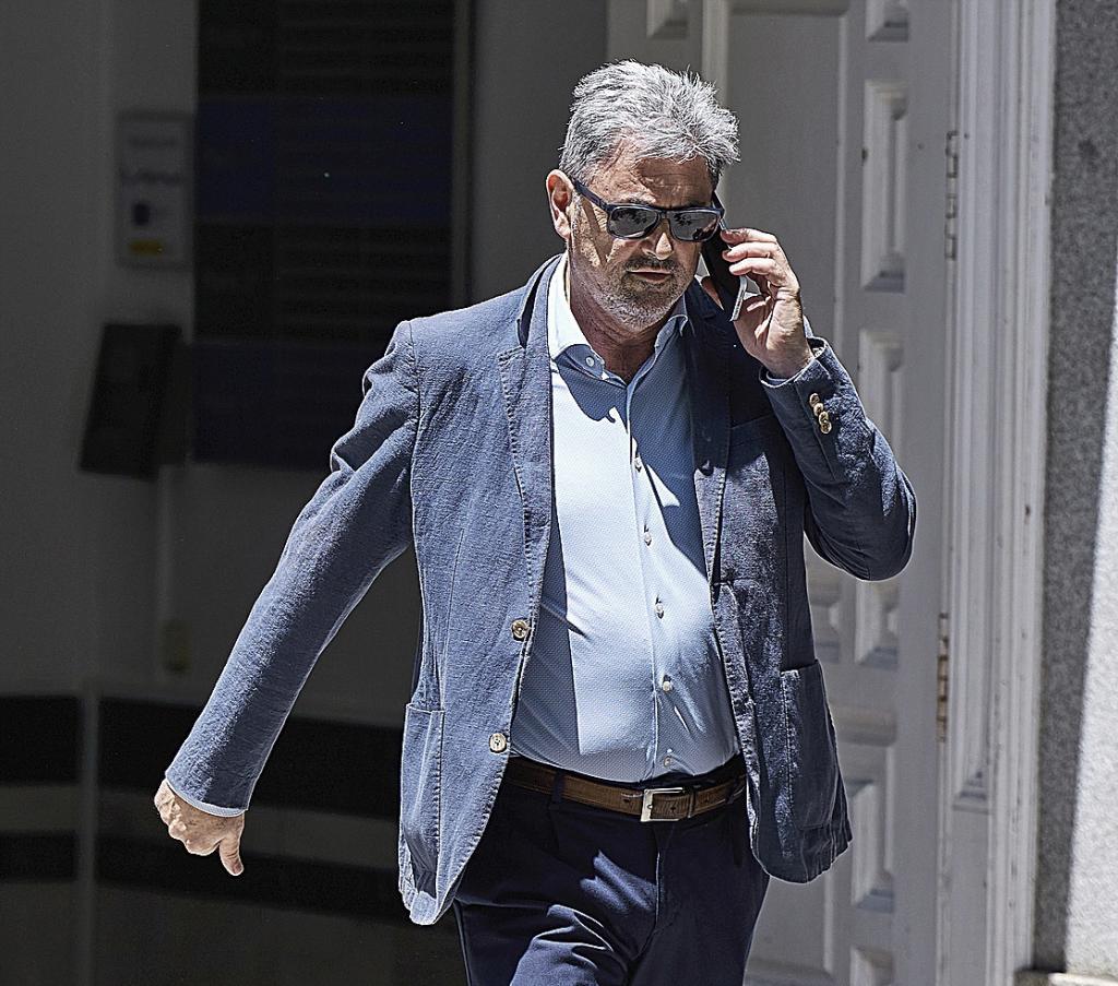 El empresario Antxon Alonso sale del Tribunal Supremo el pasado julio tras prestar declaración.
