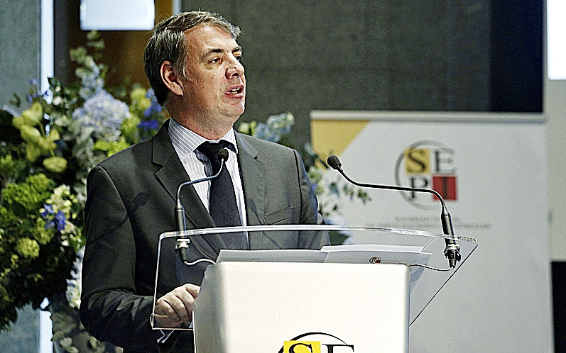 Vicente Fernández, en un acto como presidente de la SEPI.