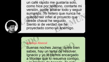 El whatsapp con la orden de Abascal para «resolver» el 'caso Revuelta' sin denuncia: «Y después nos tomamos los cafés que quieras»