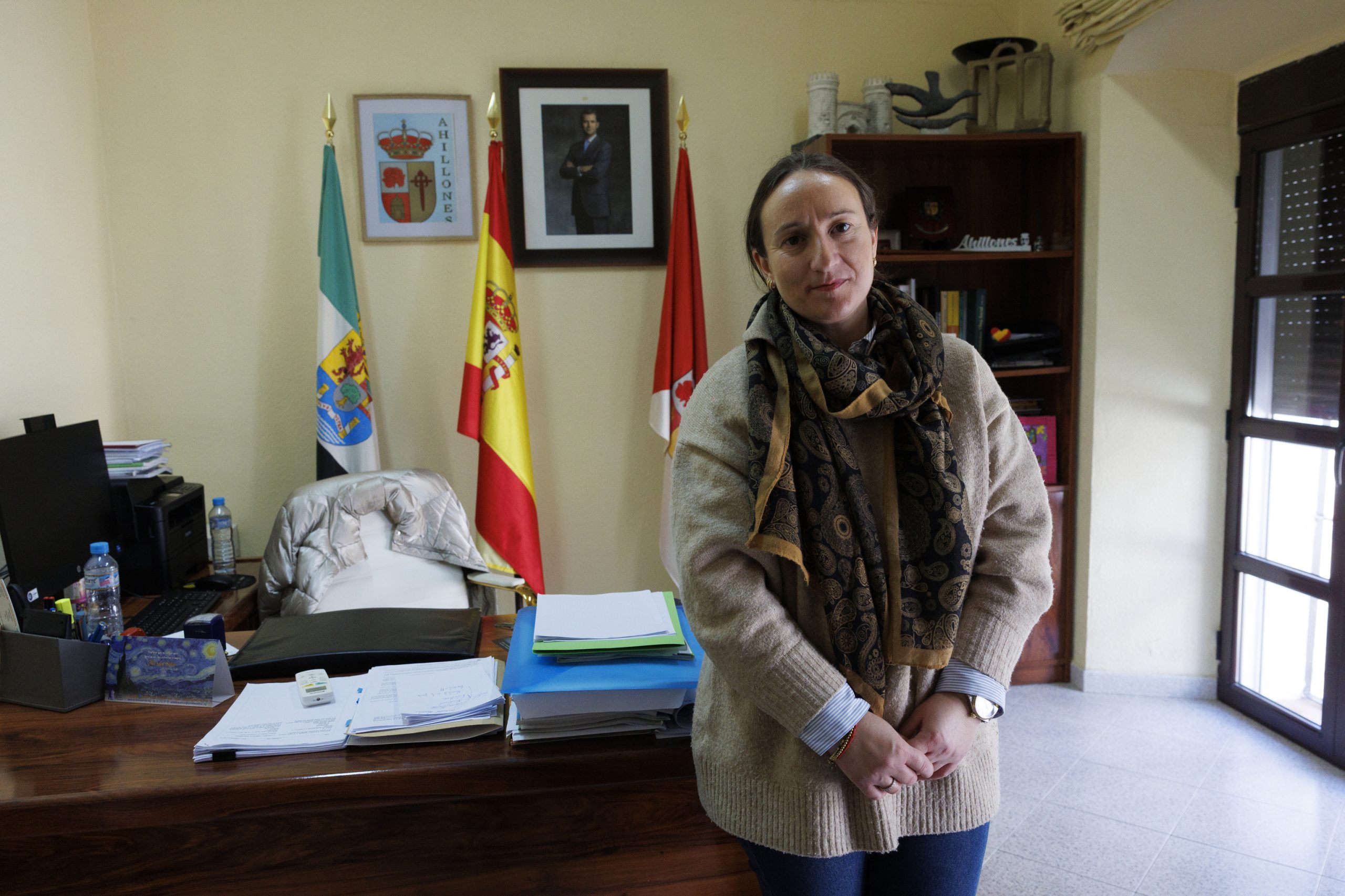 Chari González Andrés, la alcaldesa de la localidad.