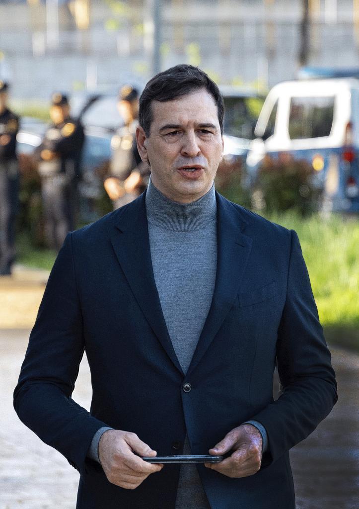 David Sánchez, al acudir a declarar a los juzgados de Badajoz el pasado abril.