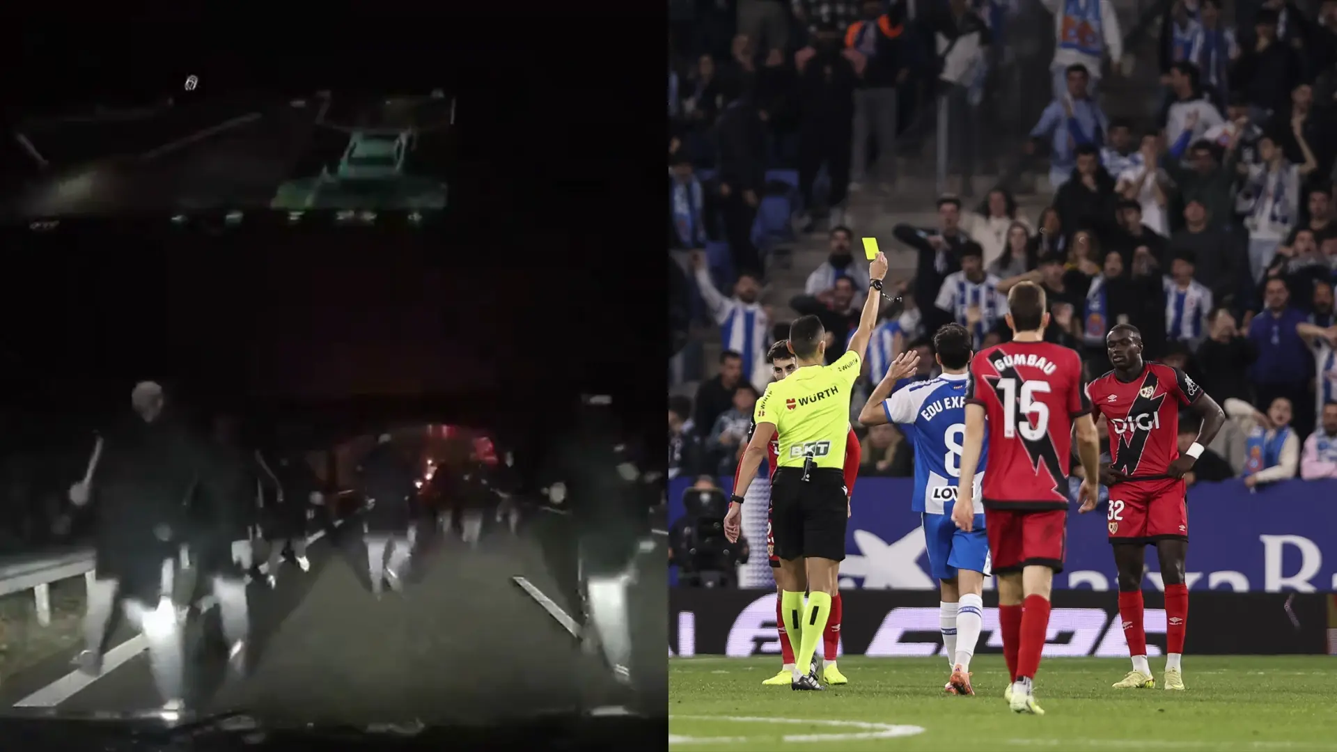 Ultras polacos atacan con martillos y porras a dos autobuses del Rayo Vallecano: tres hospitalizados y nueve heridos
