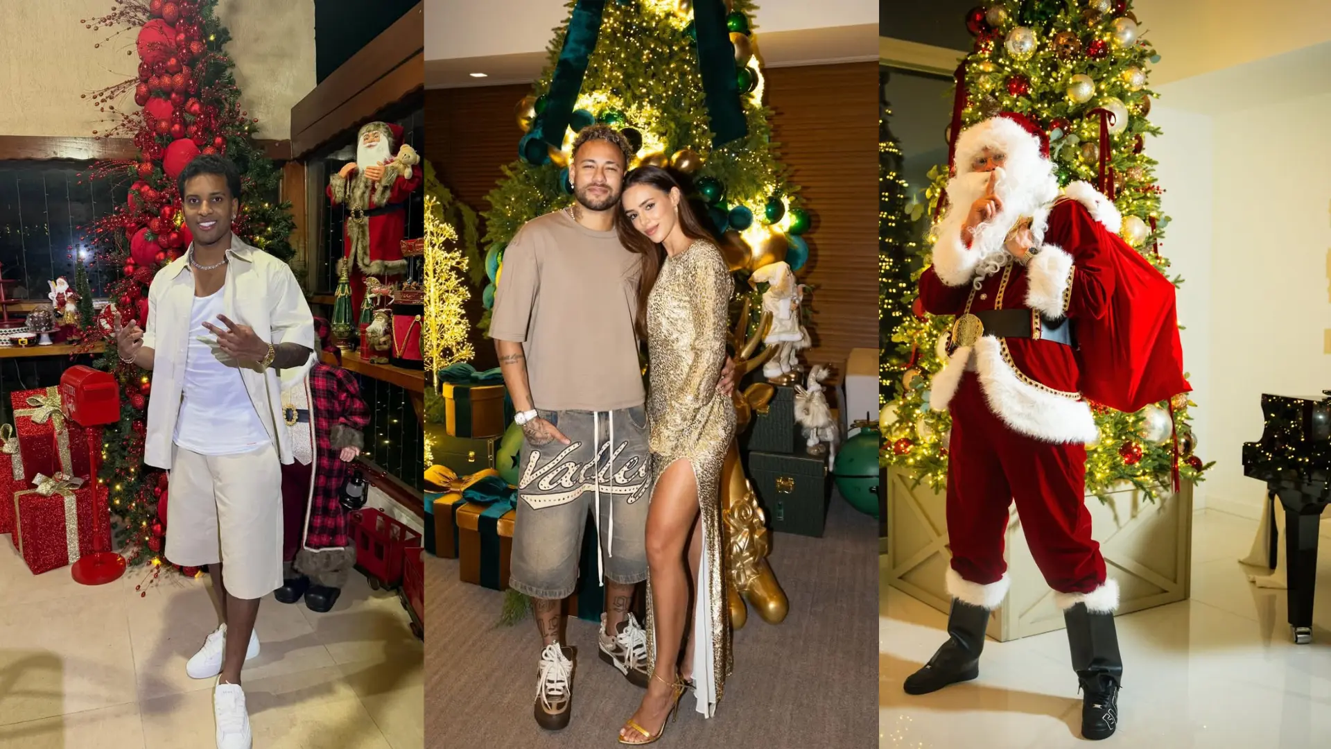 Así está siendo la Navidad de los futbolistas: Vinícius enamorado, Haaland de Papá Noel, pijamas a juego con las familias…