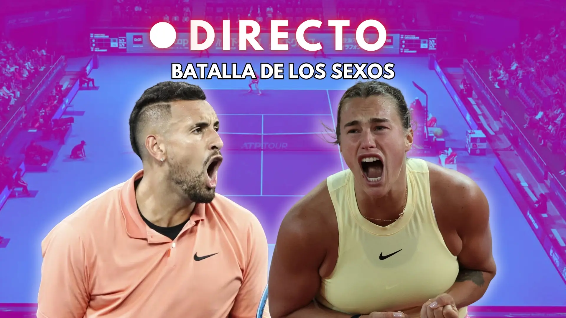 Nick Kyrgios – Aryna Sabalenka, la 'Batalla de los Sexos' en directo: resultado y última hora
