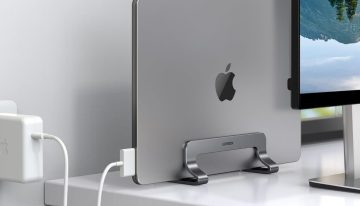 ¿Dónde guardas el MacBook cuando no lo utilizas? Este accesorio te permite ahorrar espacio en el escritorio