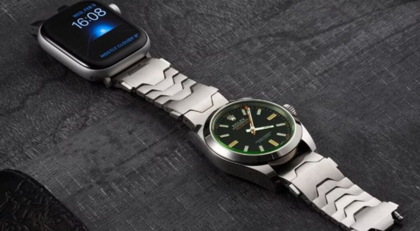 Hay quien no quería renunciar al Apple Watch ni a su Rolex. Así que decidió crear una correa que uniese ambos mundos