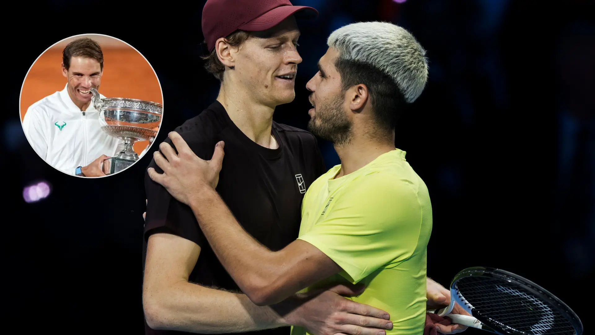 Rafa Nadal analiza la rivalidad entre Alcaraz y Jannik Sinner: «Carlos comete más errores, pero hace puntos más espectaculares»