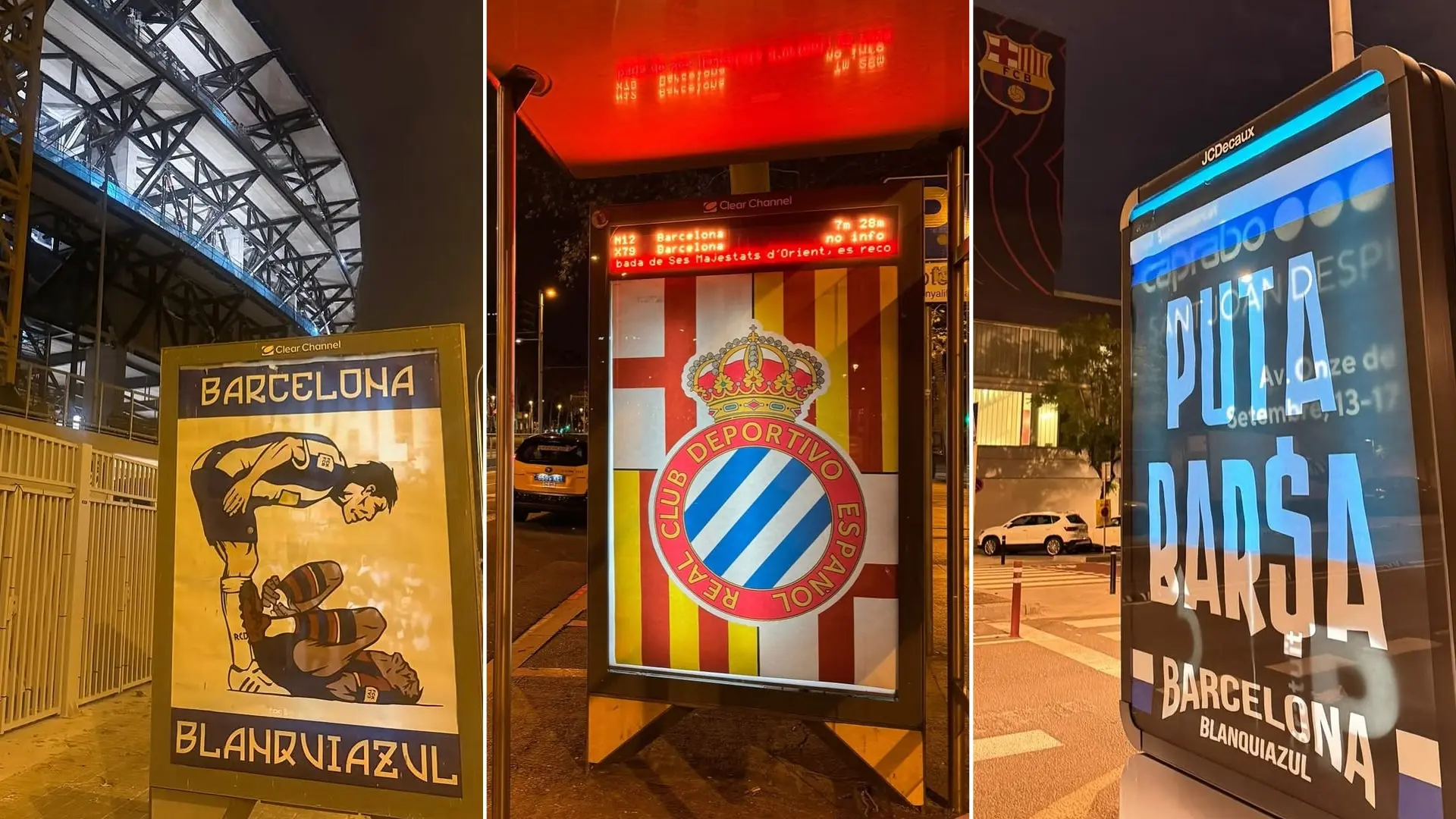 El derbi catalán sigue calentándose: de una Barcelona 'blanquiazul' al durísimo cántico de los ultras del Espanyol contra Joan García