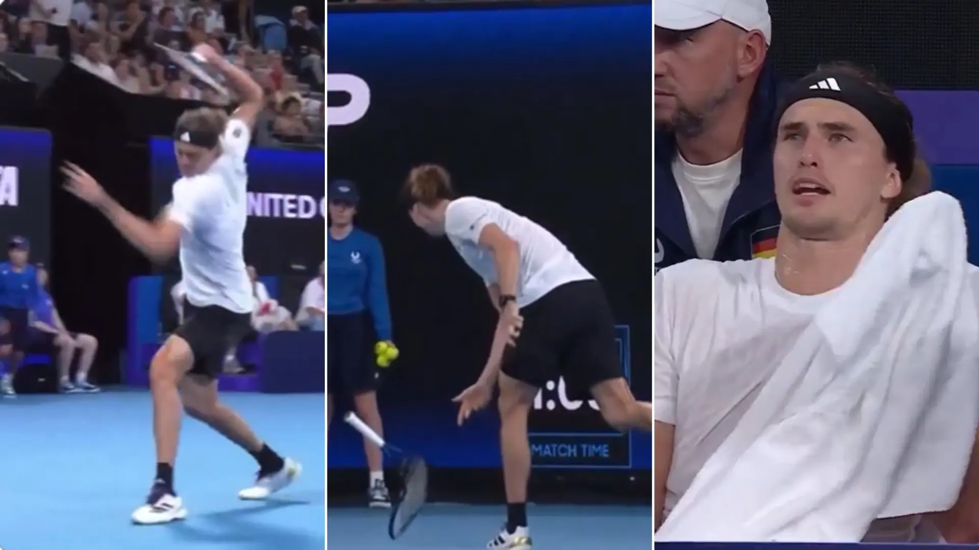Zverev se desquicia ante Hurkacz y destroza la raqueta: «¡No ha jugado en dos años, apenas puede moverse y me saca a 230!»