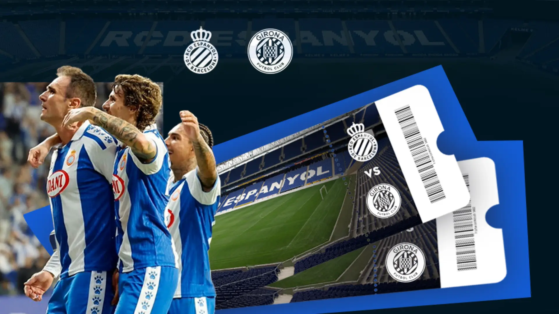 ¡Participa en el sorteo para ganar dos entradas para ver al RCD Espanyol ante el Girona en el RCDE Stadium!
