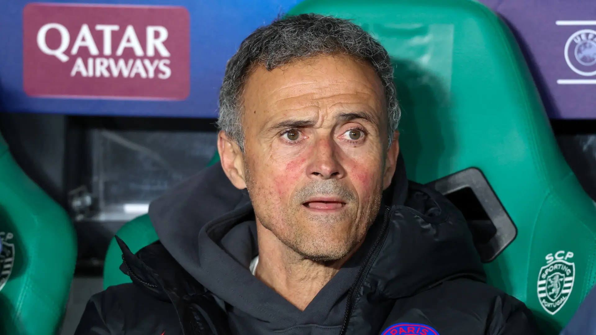 Luis Enrique, decepcionado tras perder el PSG ante el Sporting en Champions en el último minuto: «Mierda de fútbol»
