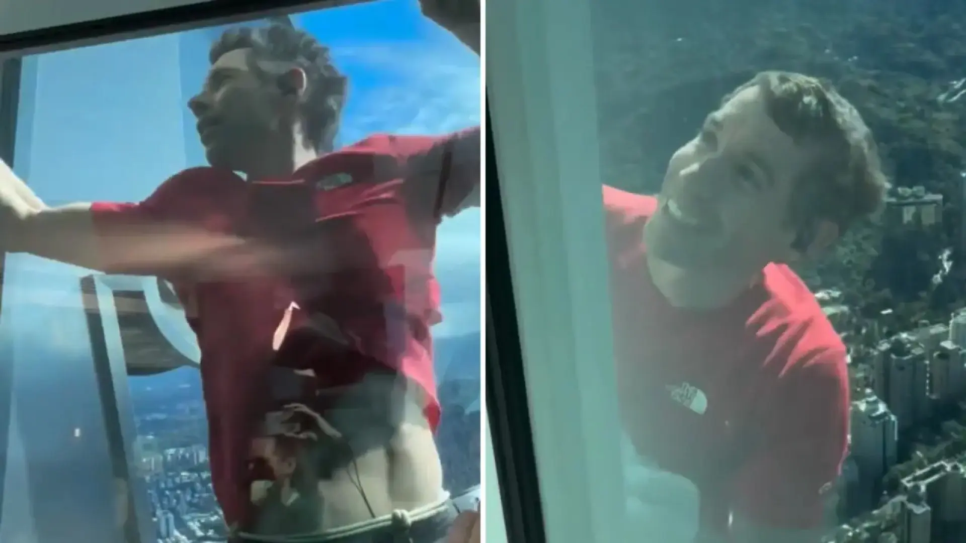 Los vídeos más espectaculares del ascenso de Alex Honnold al Taipei 101: de la sonrisa a los turistas al 'selfie' con su mujer en la cima