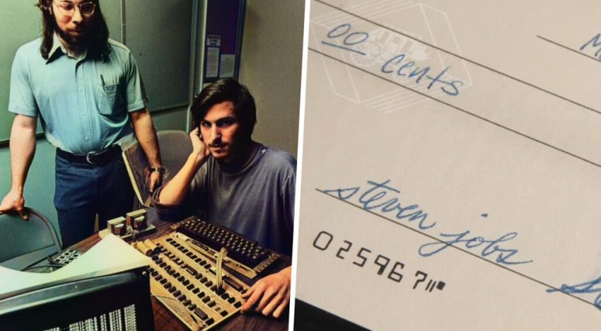 Hace 50 años Steve Jobs y Wozniak firmaron a medias un cheque de 500 dólares para diseñar su primer ordenador. Hoy vale más que una mansión