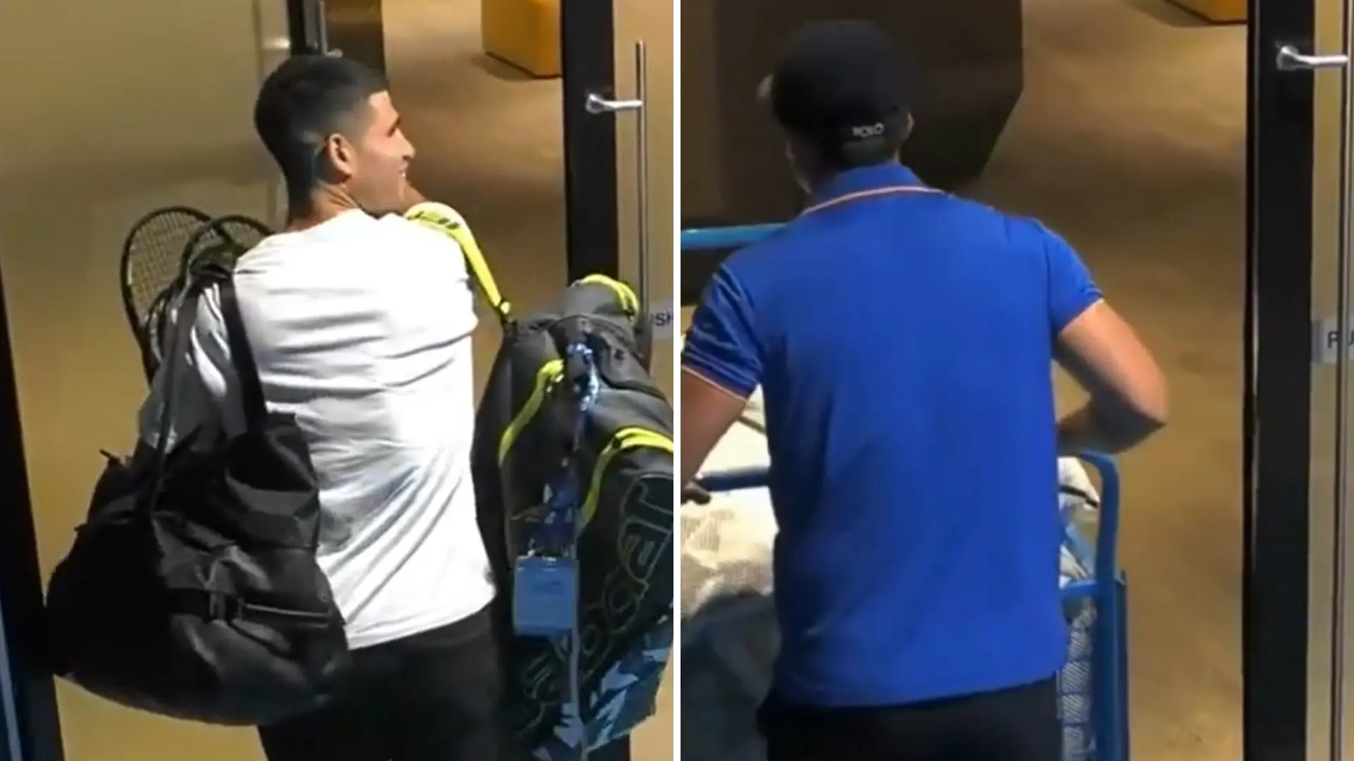 Alabanzas para Alcaraz por un bonito gesto con un trabajador del Open de Australia: «Míralo sosteniendo la puerta»