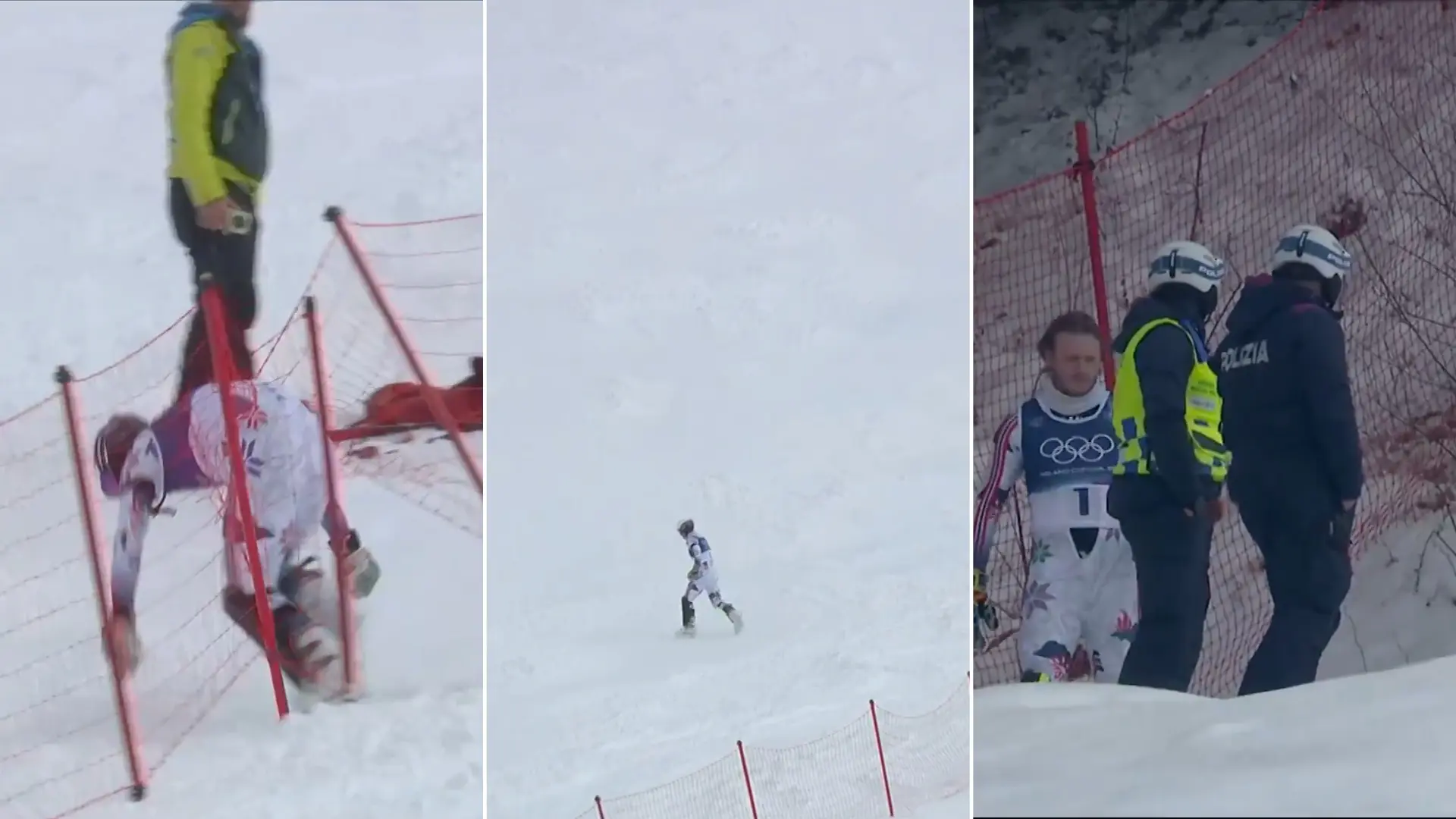 Surrealista escena en los Juegos de Invierno: McGrath pierde el oro, se va huyendo y la Policía tiene que ir a buscarle