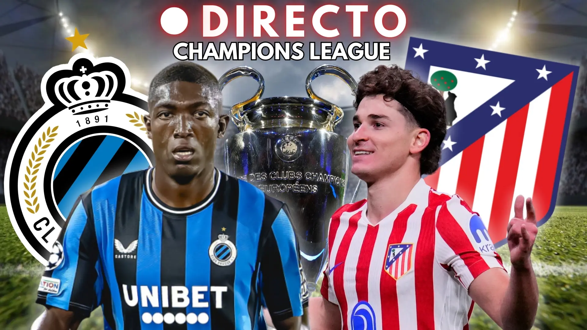 Brujas – Atlético de Madrid de Champions, en directo: marcador, goles y última hora de la ida de la repesca