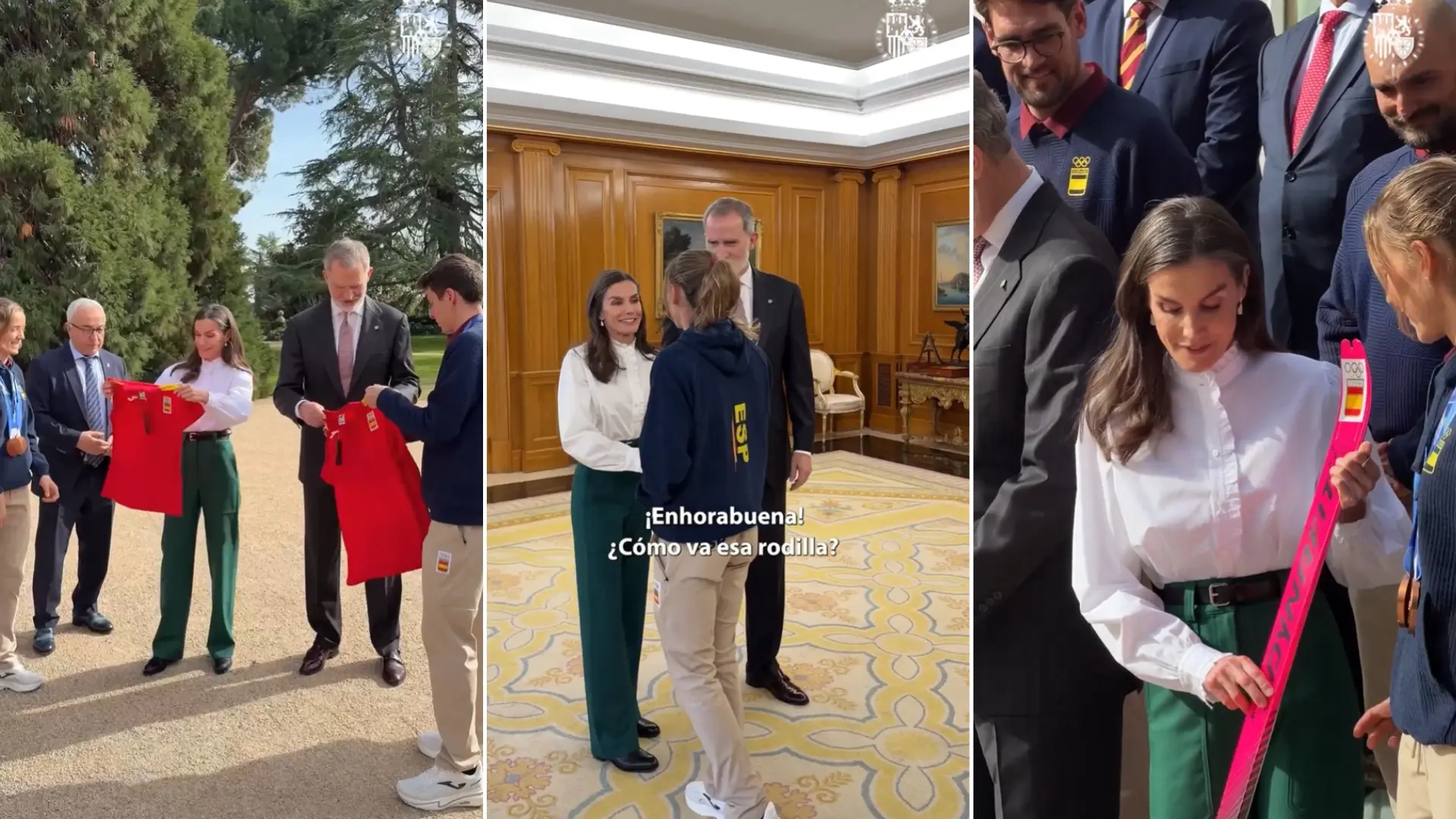 El gesto de la reina Letizia con la medallista olímpica Ana Alonso: «¿Cómo va esa rodilla?»