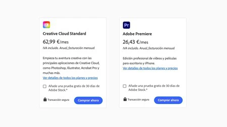 Precios Adobe