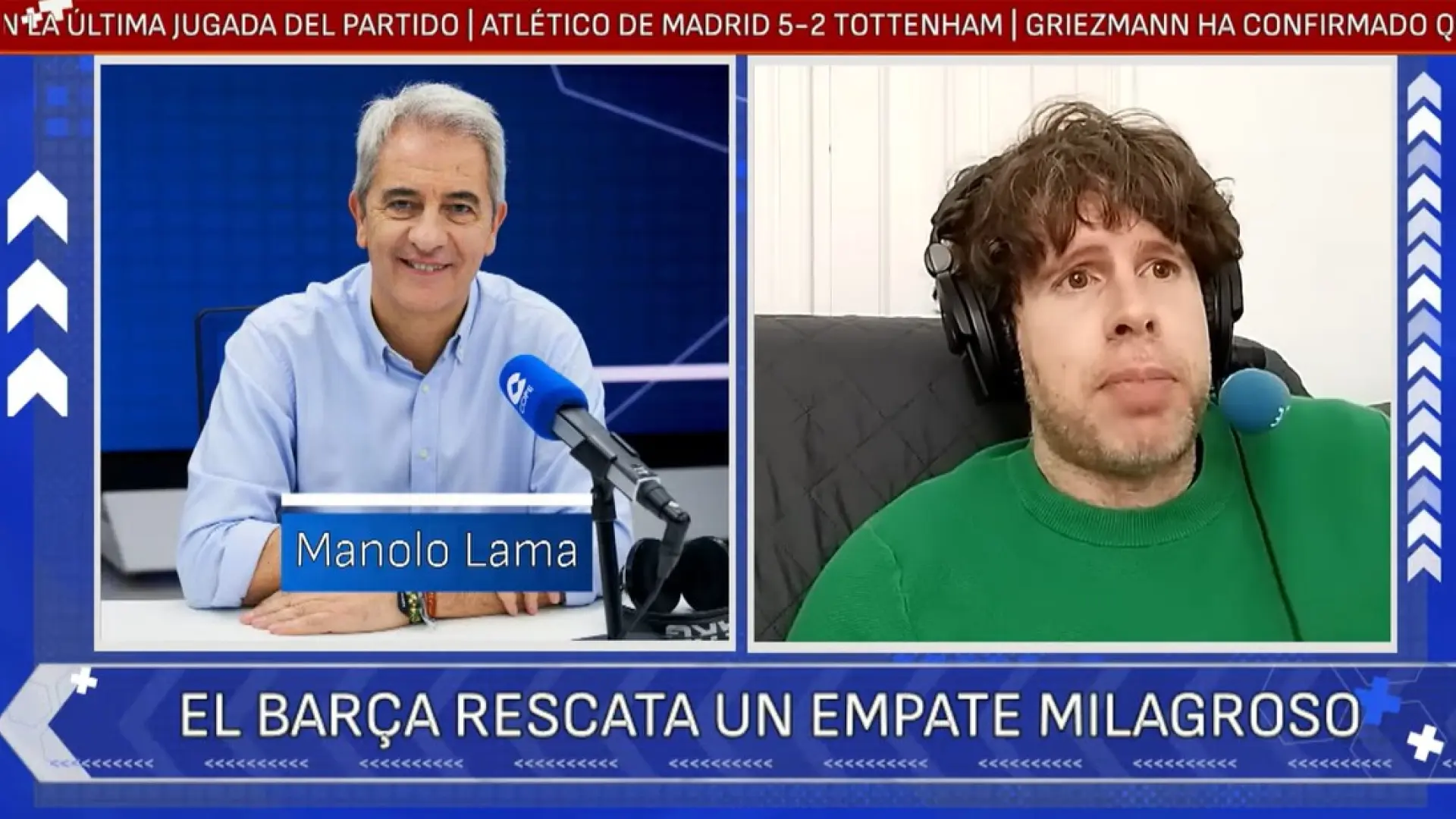 Tenso enganchón entre Manolo Lama y Dani Senabre: «Si eres gilipollas no es mi culpa»