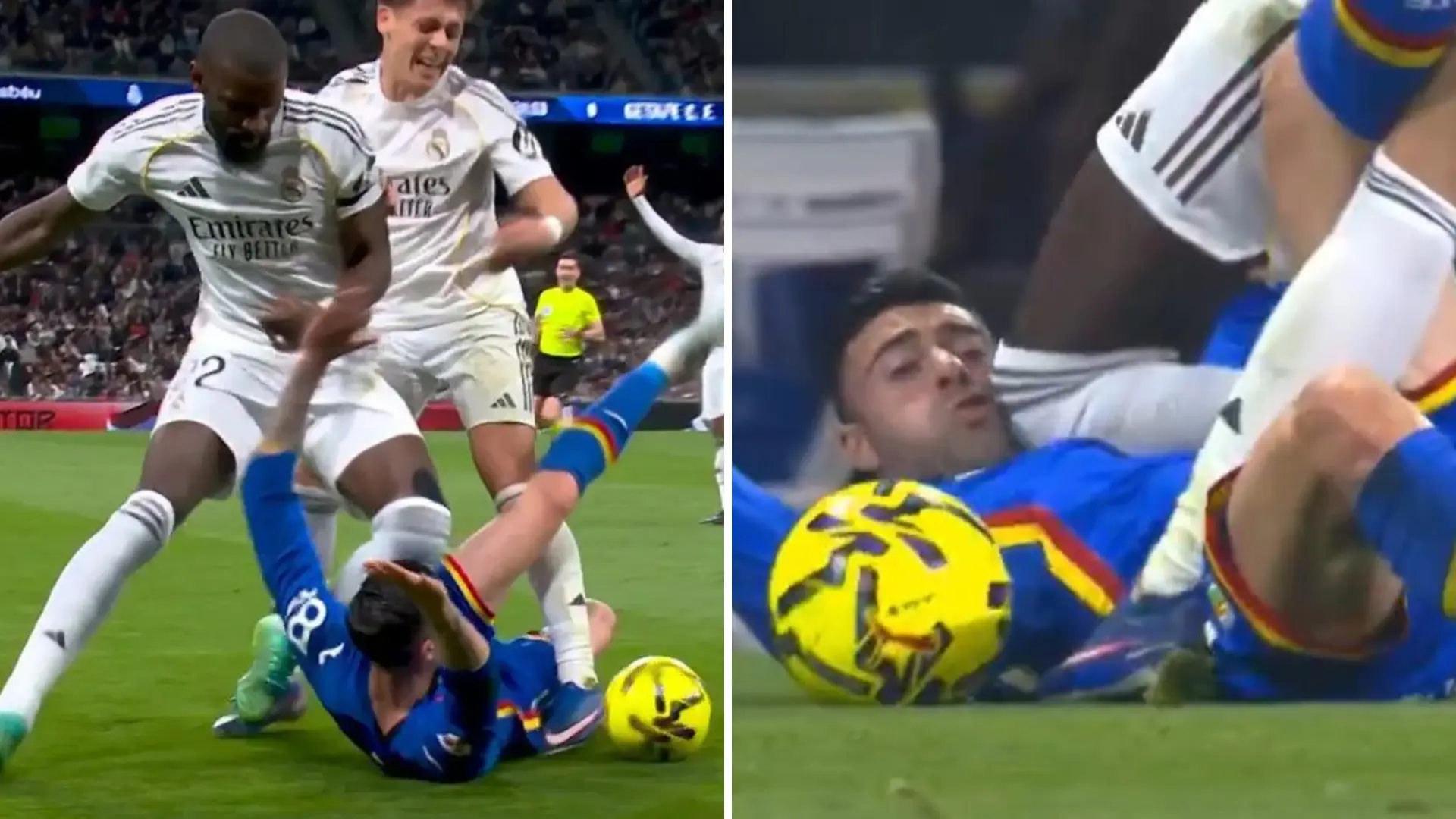 Rüdiger, sobre el rodillazo a Diego Rico: «Si realmente voy con intención no se habría levantado»