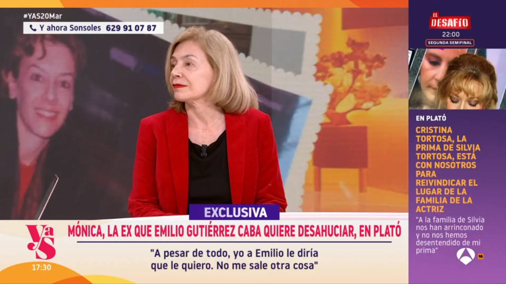 La expareja de Emilio Gutiérrez Caba, tras acusarle de desahucio: «Habla conmigo, que yo te sigo queriendo»