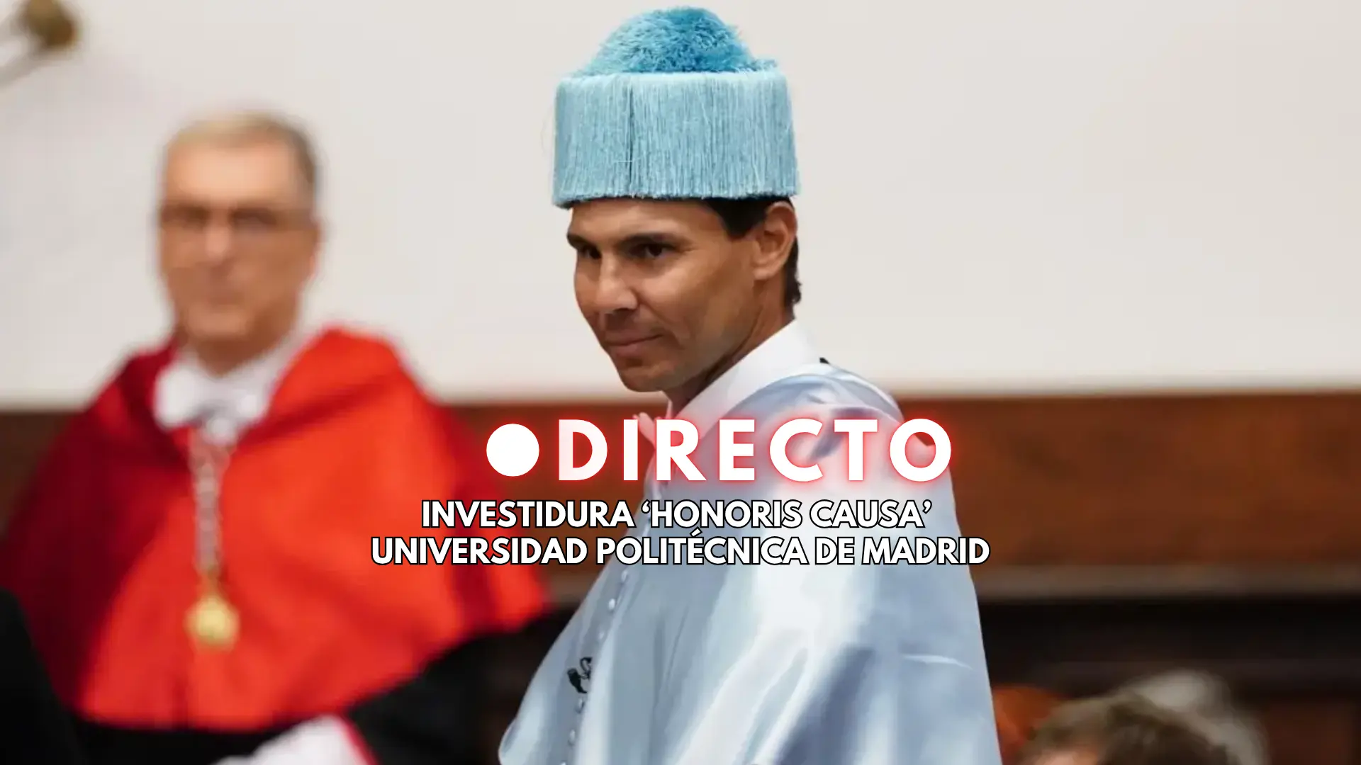 Rafa Nadal recibe el 'honoris causa', en directo: última hora de la distinción de la Universidad Politécnica de Madrid