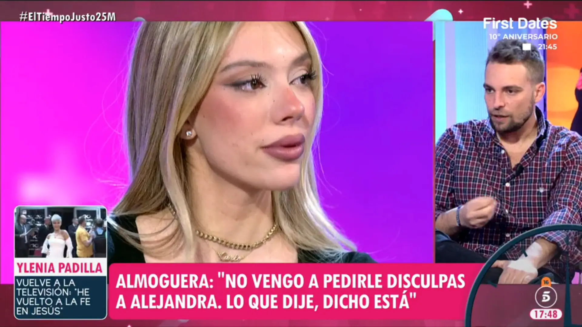 José María Almoguera, tras la retirada de Alejandra Rubio en televisión: «Creo que no he hecho nada malo»