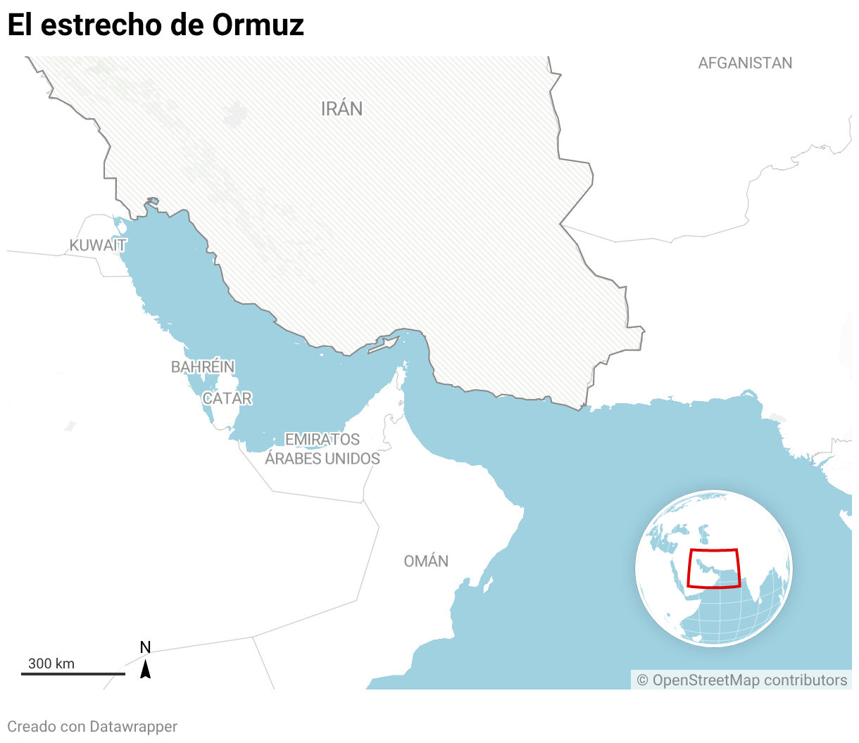 El estrecho de Ormuz (Mapas de ubicación)