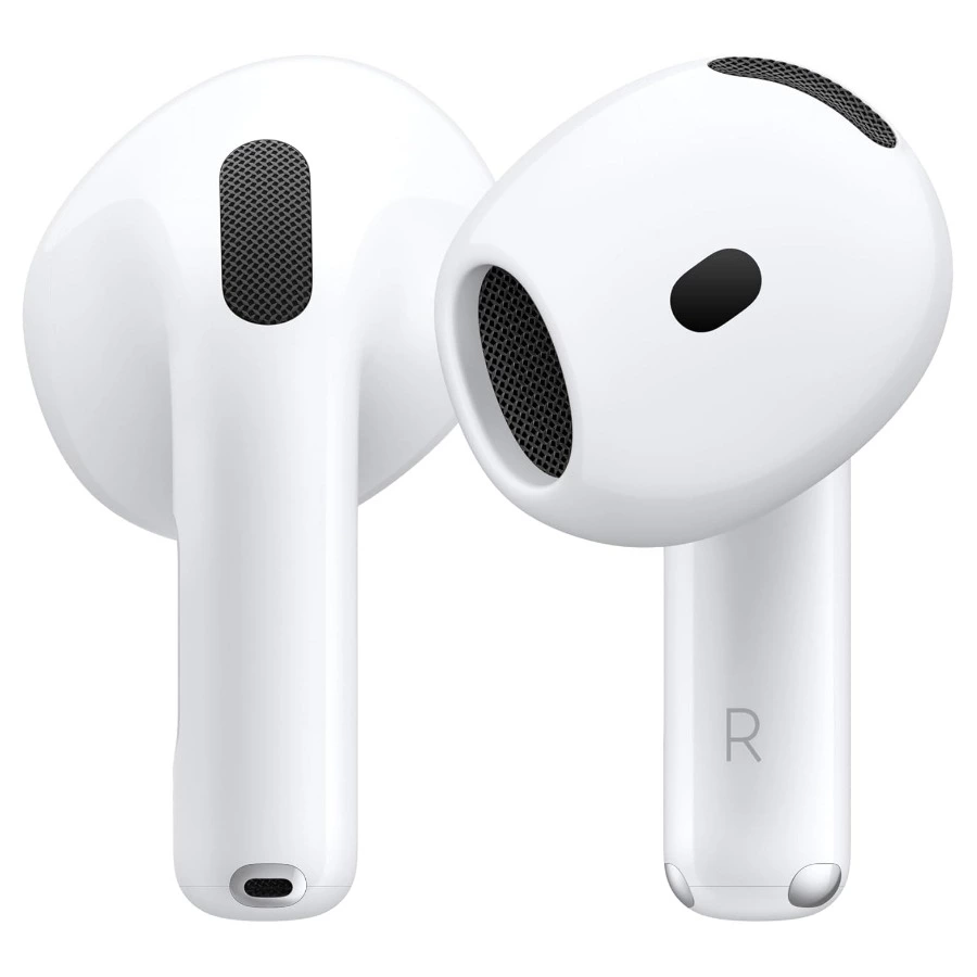 Apple AirPods 4, Auriculares inalámbricos, Bluetooth, con Audio Espacial Personalizado, Resistentes al Agua y el Sudor, Estuche de Carga USB-C, Chip H2 y hasta 24 Horas de autonomía