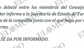 El acta del «animado debate» de altos cargos de cuatro ministerios que encauzó el rescate de 53 millones a Plus Ultra