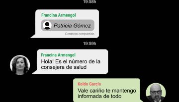 Armengol dijo al Supremo hace 10 días que no tenía «recuerdo ni constancia» de los 65 mensajes con Koldo