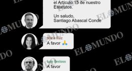 Los 'whatsapps' de la purga de Ortega Smith: expulsado en 13 minutos por «daño a Vox»